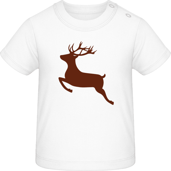 Jumping Deer Silhouette Baby T-skjorte 0 image