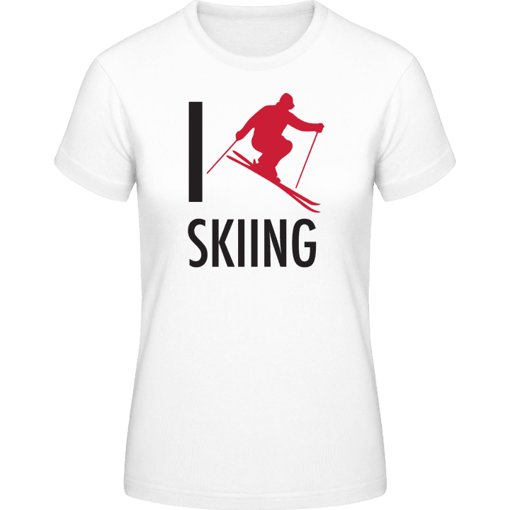 I Love Skiing T-shirt för kvinnor 0 image
