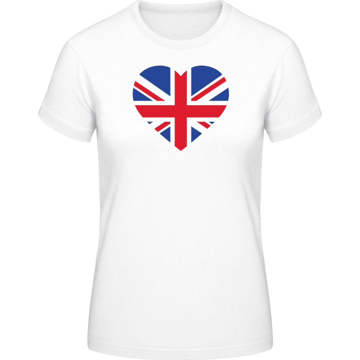 Great Britain Heart Flag T-shirt för kvinnor 0 image