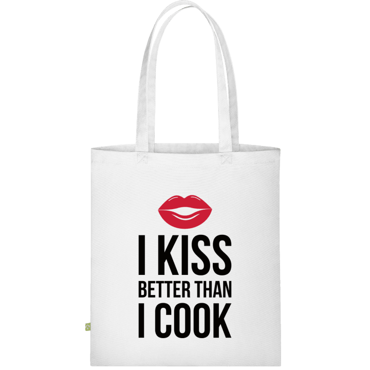 I Kiss Better Than I Cook Borsa in tessuto contain pic