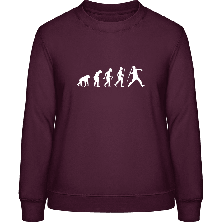 Speerwurf Evolution Frauen Sweatshirt contain pic