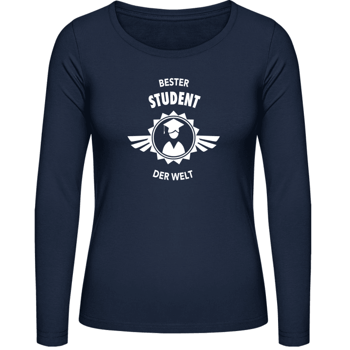 Bester Student der Welt T-shirt à manches longues pour femmes contain pic