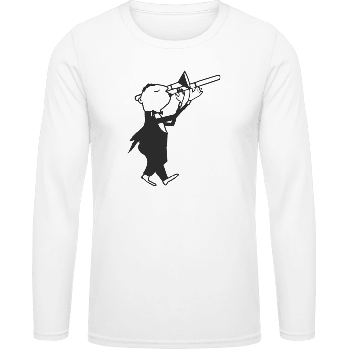Trombonist Illustration Long Sleeve Shirt contain pic