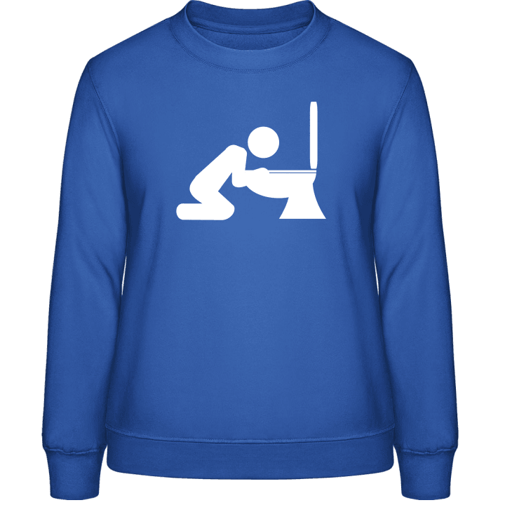 Toilet Vomiting Frauen Sweatshirt contain pic