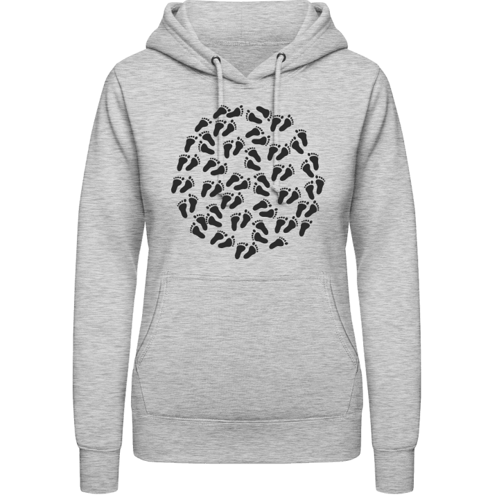 Footprints Silhouette Women Hoodie contain pic