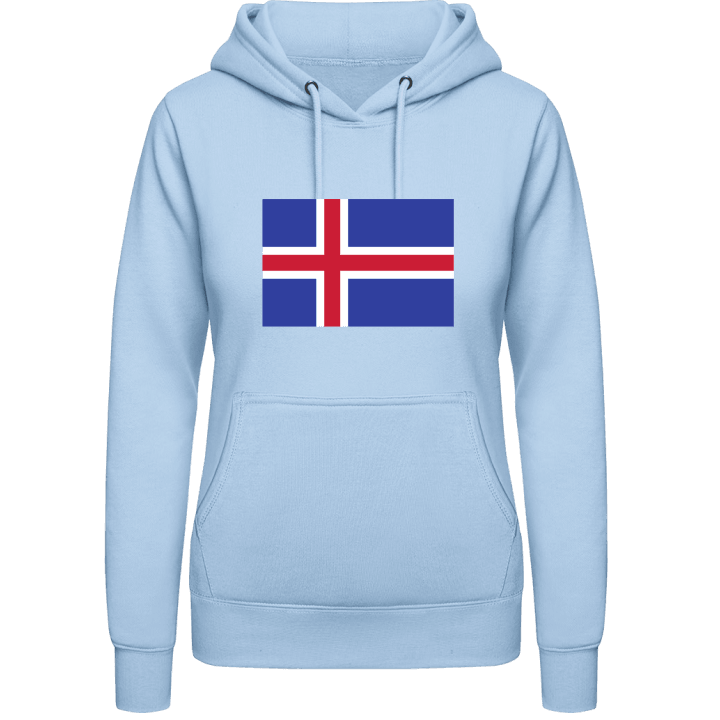 Iceland Flag Hettegenser for kvinner contain pic