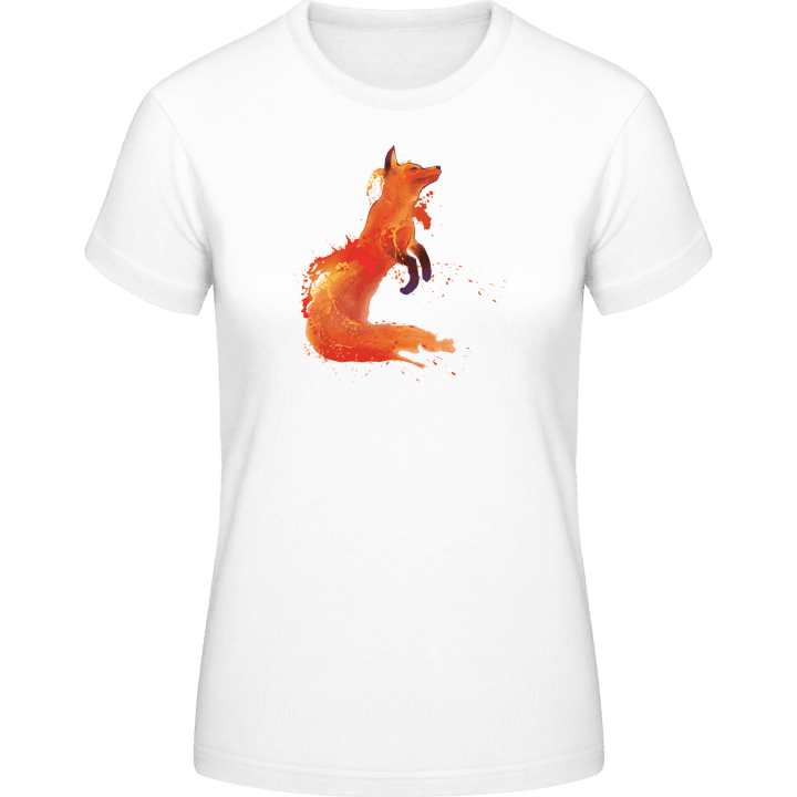 Watercolor Fox Body Vrouwen T-shirt 0 image