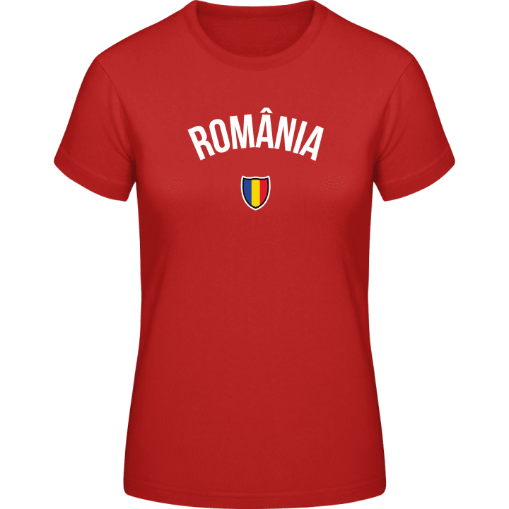 ROMANIA Flag Fan Frauen T-Shirt 0 image