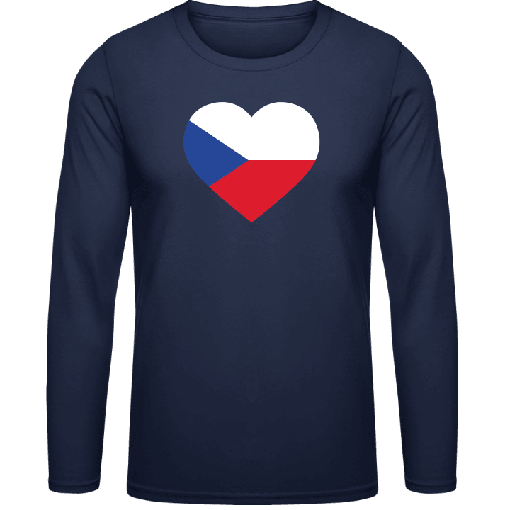 Czech Heart T-shirt à manches longues contain pic