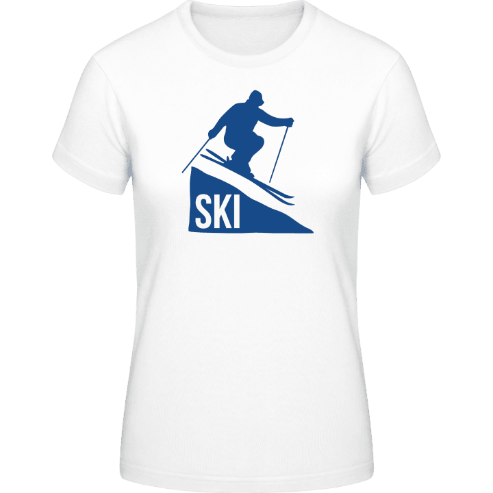 Jumping Ski T-shirt för kvinnor contain pic
