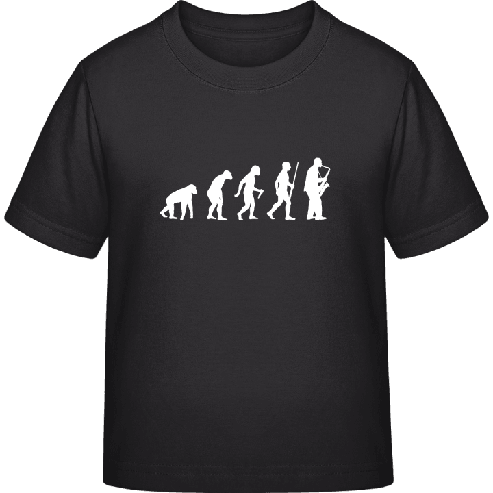 Saxophonist Evolution T-skjorte for barn contain pic
