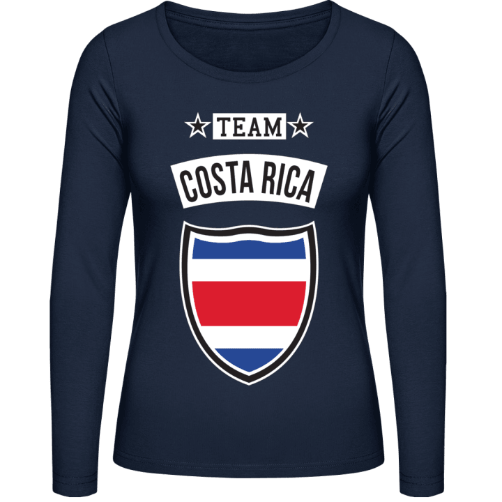 Team Costa Rica Vrouwen Lange Mouw Shirt contain pic