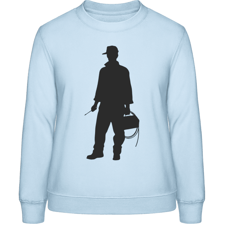 Electrician Silhouette Sweat-shirt pour femme contain pic