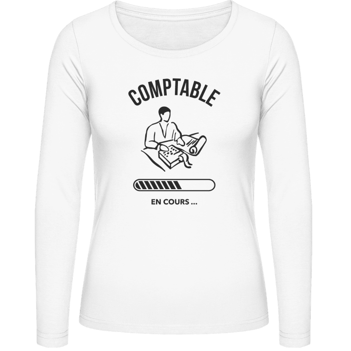 Comptable en cours Frauen Langarmshirt contain pic