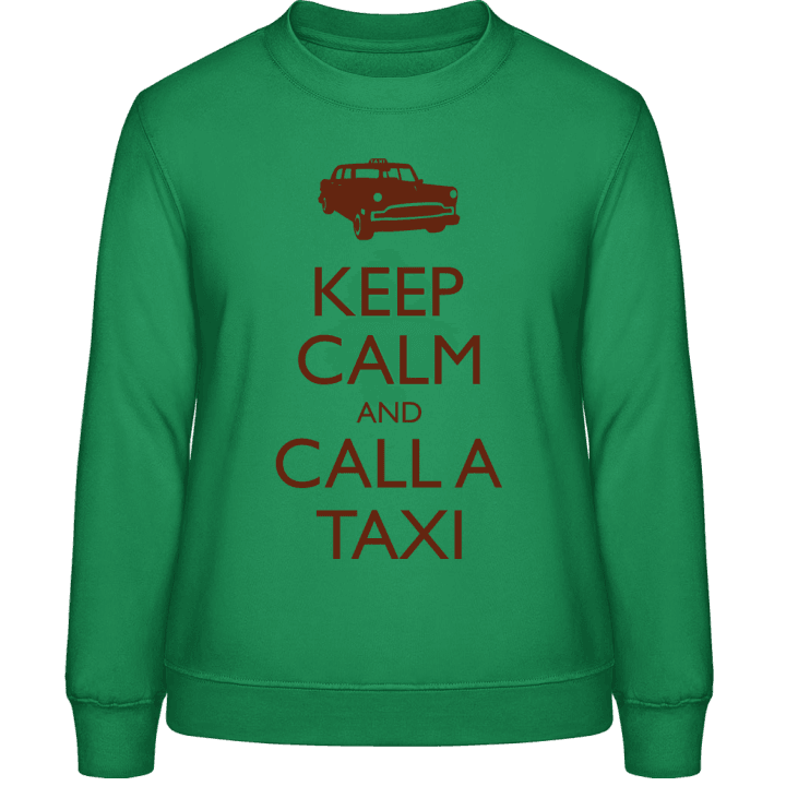 Keep Calm And Call A Taxi Frauen Sweatshirt contain pic
