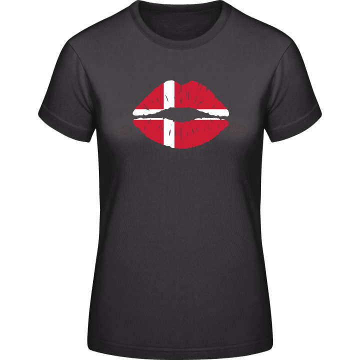 Danish Kiss Flag T-shirt för kvinnor 0 image