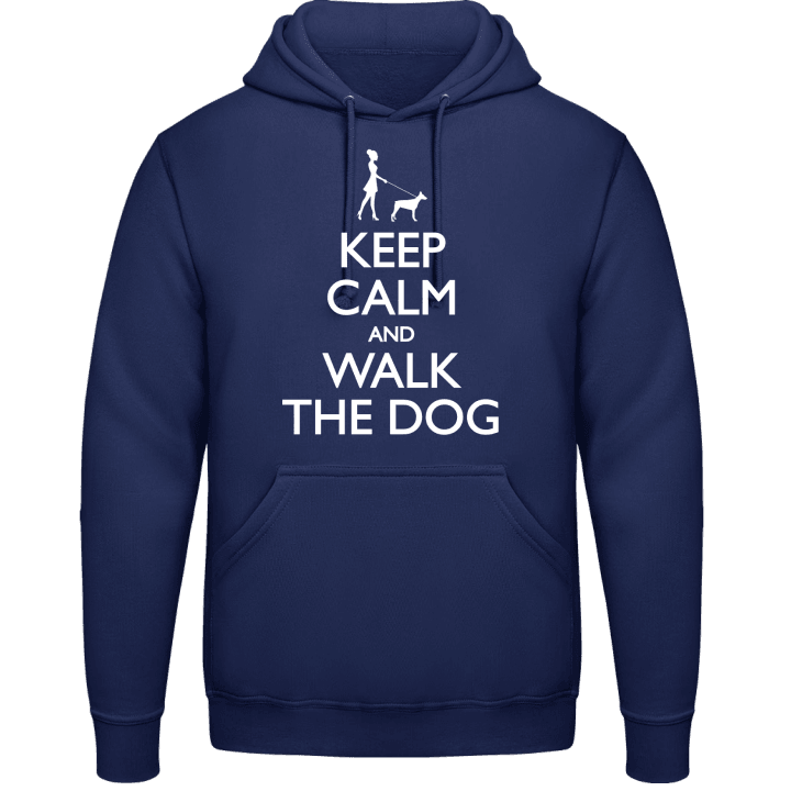 Keep Calm and Walk the Dog Female Hoodie 0 image