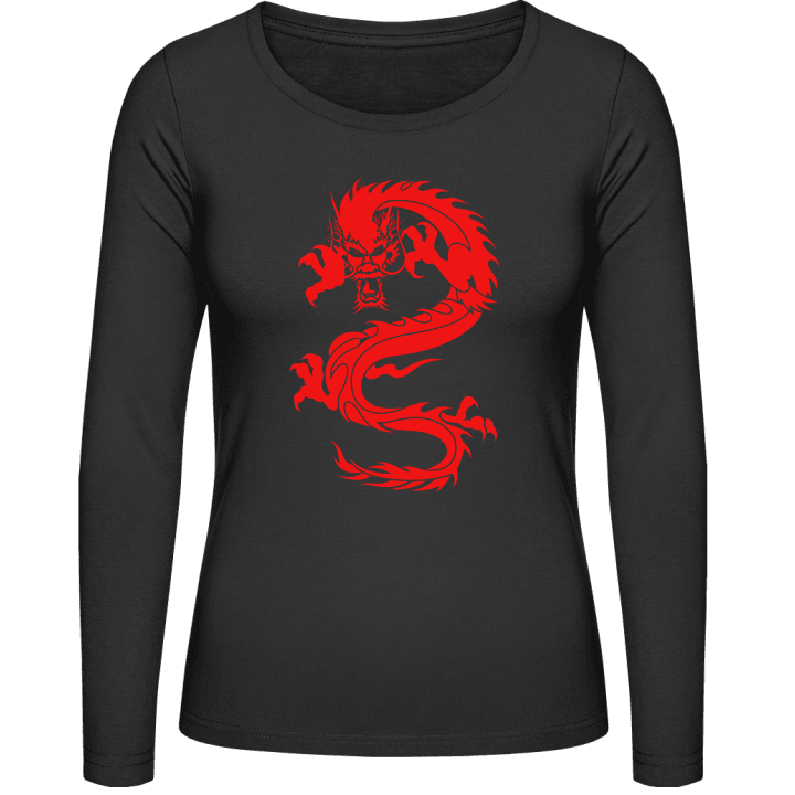 Chinese Dragon Tattoo Langærmet skjorte til kvinder 0 image