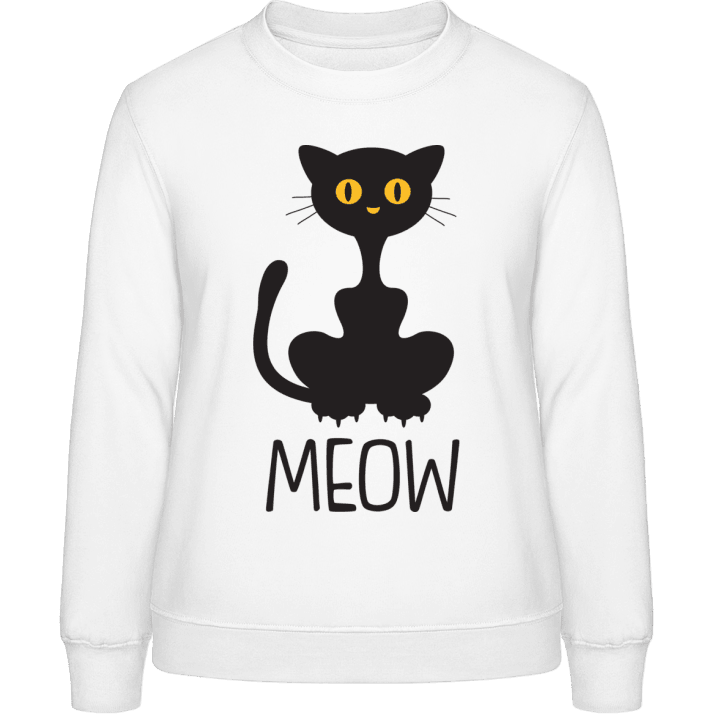 Black Cat Meow Frauen Sweatshirt 0 image