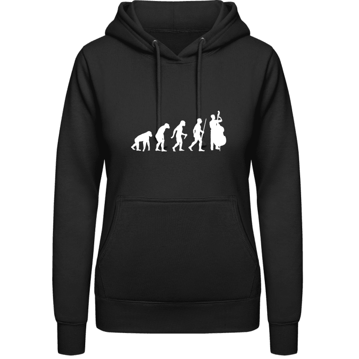 Double Bass Contrabass Evolution Women Hoodie contain pic