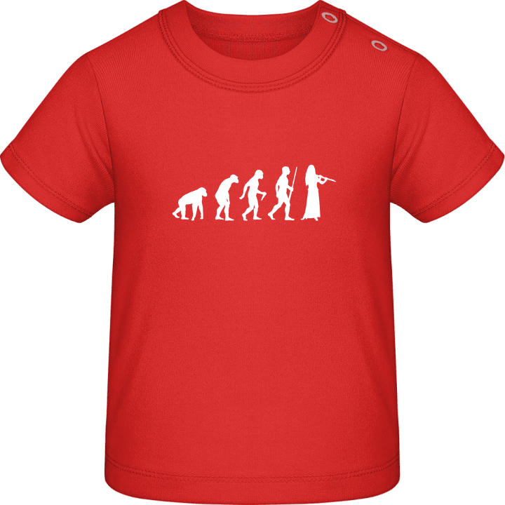 Flute Evolution Female Baby T-Shirt contain pic