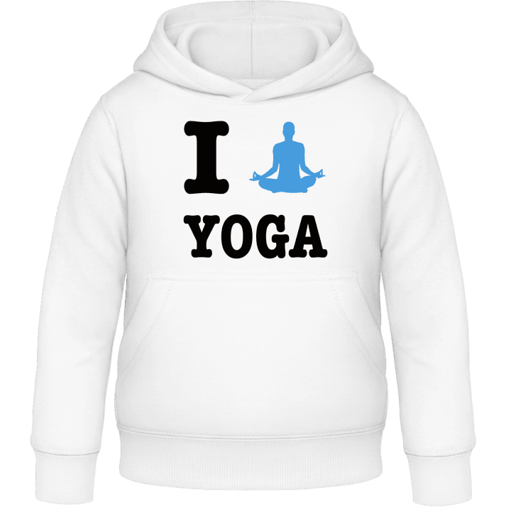 I Love Yoga Sweat à capuche pour enfants contain pic