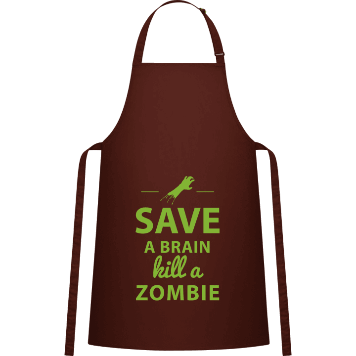 Save A Brain Kill A Zombie Grembiule da cucina 0 image