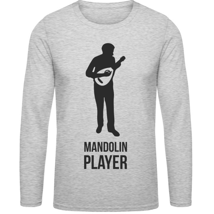 Mandolin Player Silhouette Long Sleeve Shirt contain pic