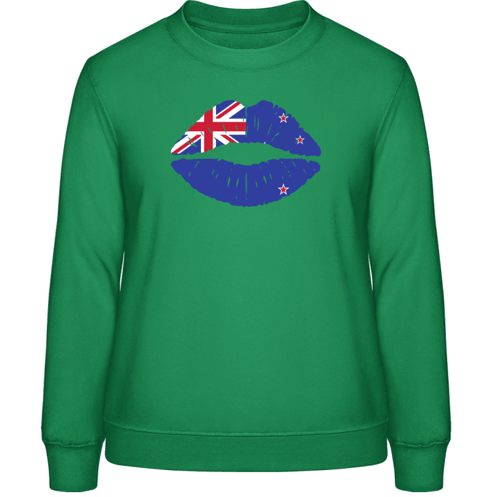 New Zeeland Kiss Flag Frauen Sweatshirt contain pic