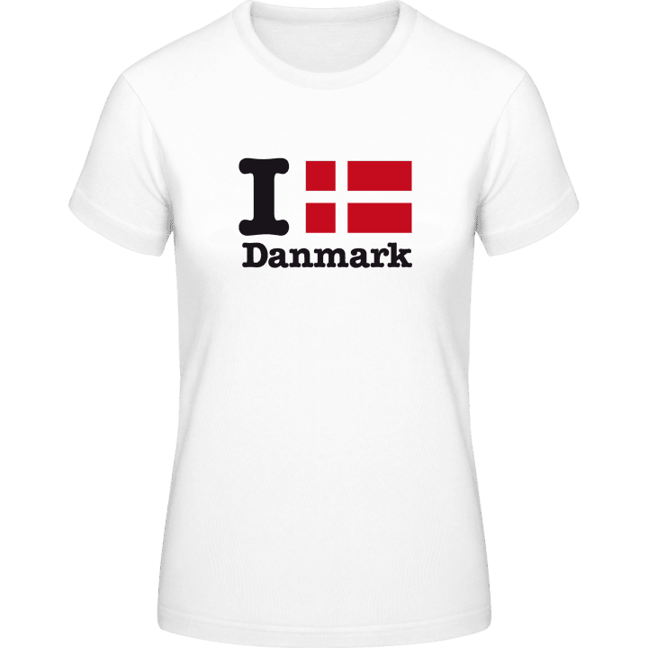 I Love Danmark Frauen T-Shirt contain pic