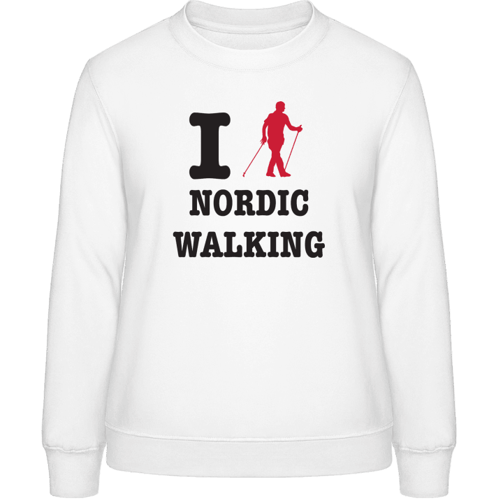 I Love Nordic Walking Sweatshirt för kvinnor contain pic
