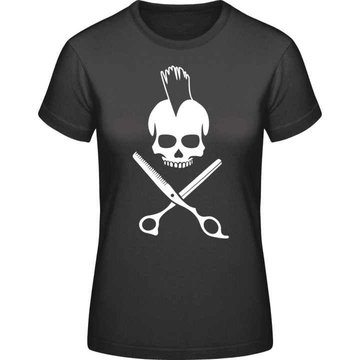 Hairdresser Skull Frauen T-Shirt contain pic