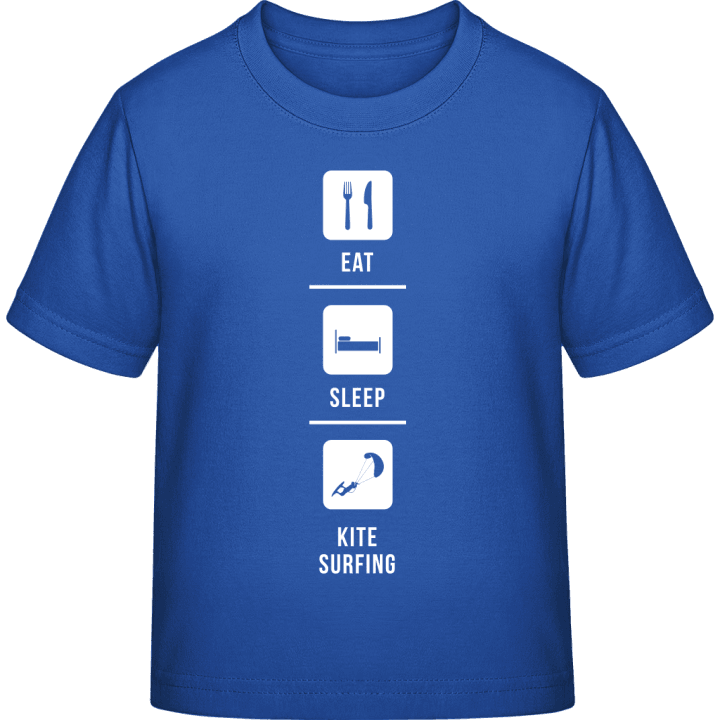 Eat Sleep Kitesurfing T-skjorte for barn contain pic