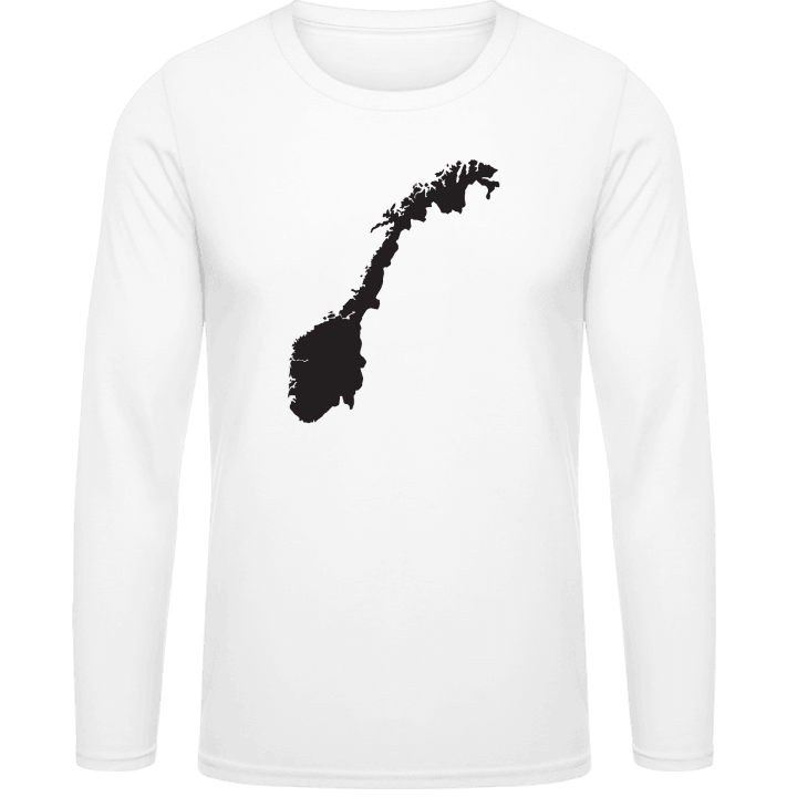 Norwegen Map Langermet skjorte contain pic