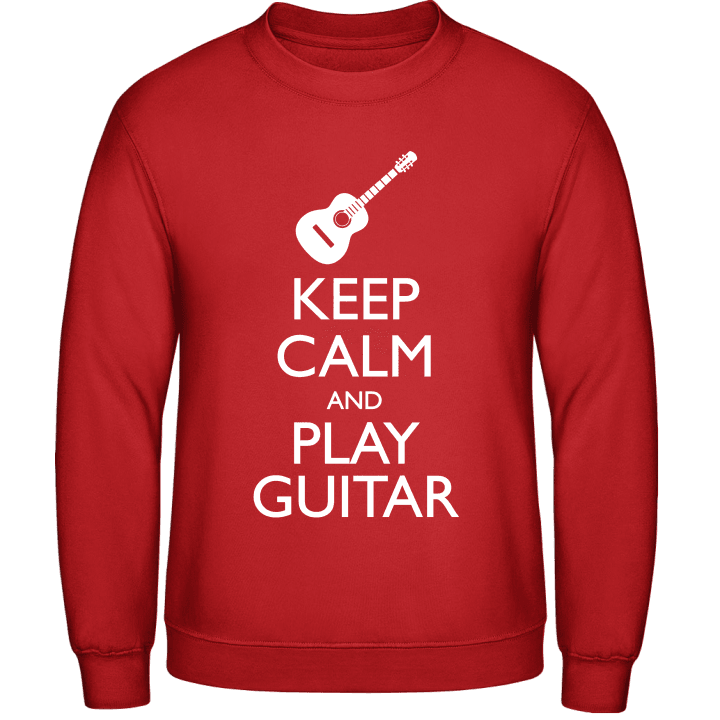 Keep Calm And Play Guitar Felpa contain pic