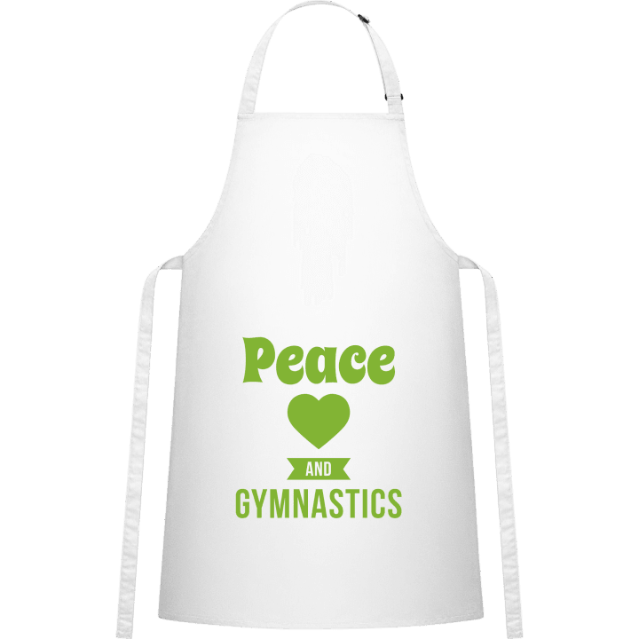 Peace Love Gymnastics Kitchen Apron contain pic