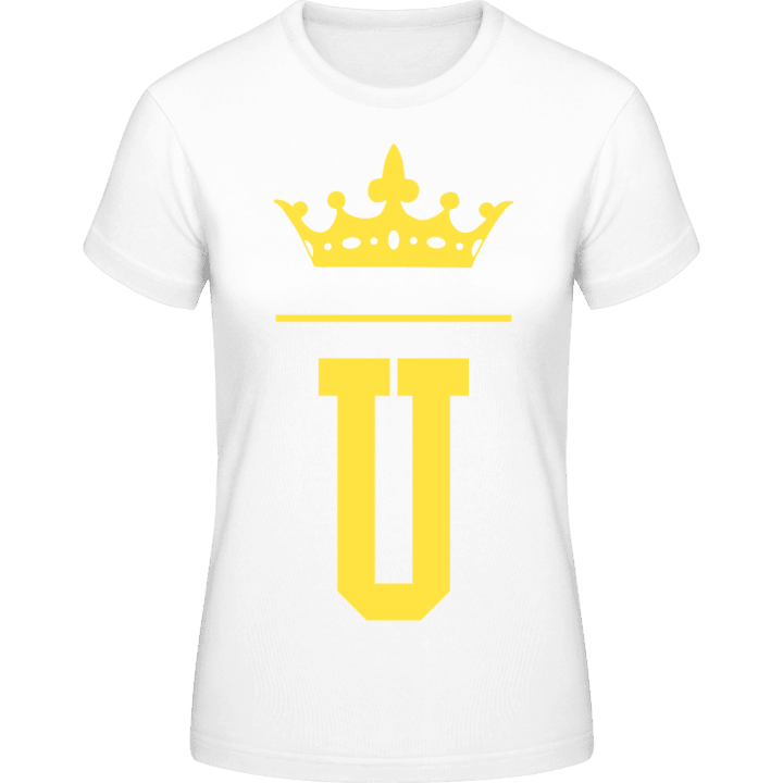 U Initial Letter T-shirt för kvinnor 0 image