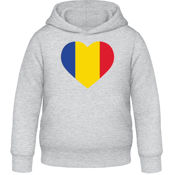 Romania Heart Flag Felpa con cappuccio per bambini contain pic