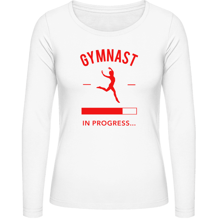Gymnast in Progress Langermet skjorte for kvinner contain pic