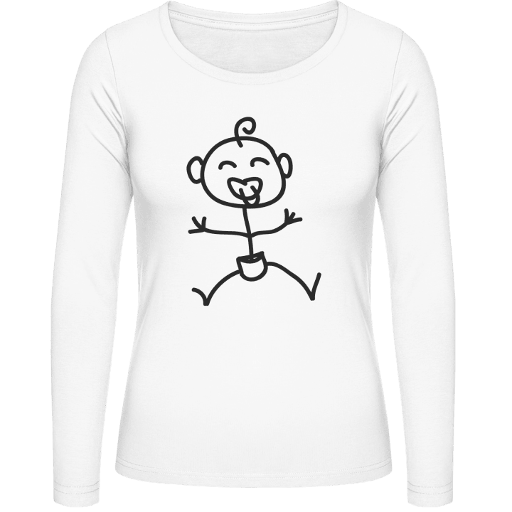Funny Baby Comic Character Vrouwen Lange Mouw Shirt 0 image
