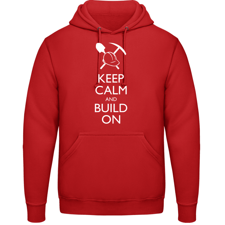 Keep Calm and Build On Sudadera con capucha contain pic