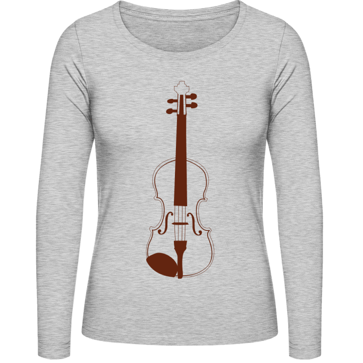 Violin Instrument Kvinnor långärmad skjorta contain pic