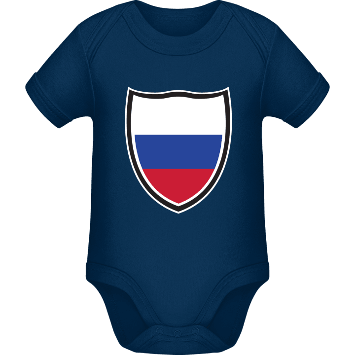 Russian Flag Shield Baby Rompertje contain pic