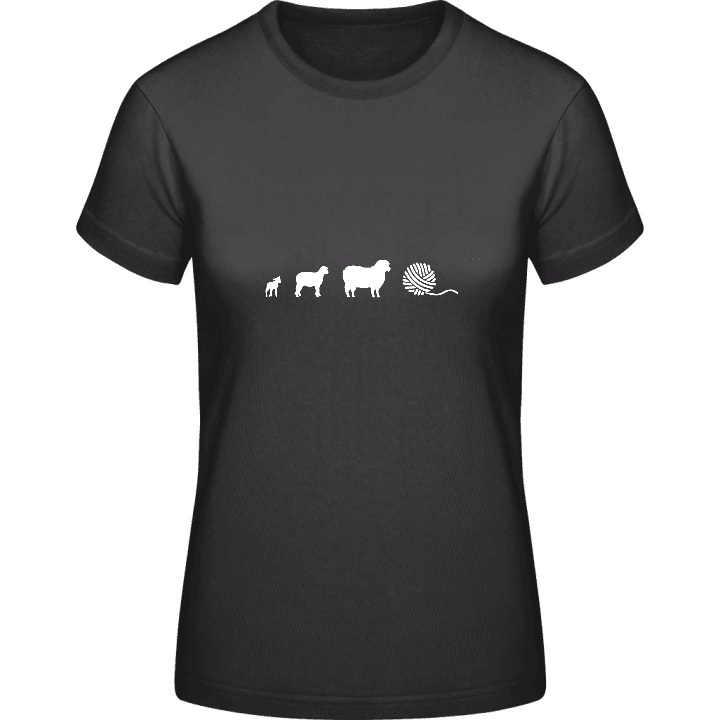 Evolution Of Sheep To Wool T-shirt för kvinnor 0 image