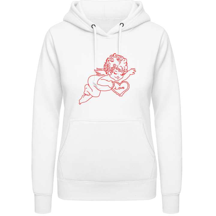 Love Angel Outline Vrouwen Hoodie contain pic