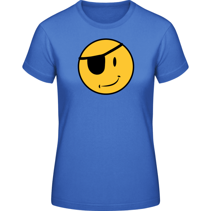 Pirate Eye Smiley T-skjorte for kvinner contain pic