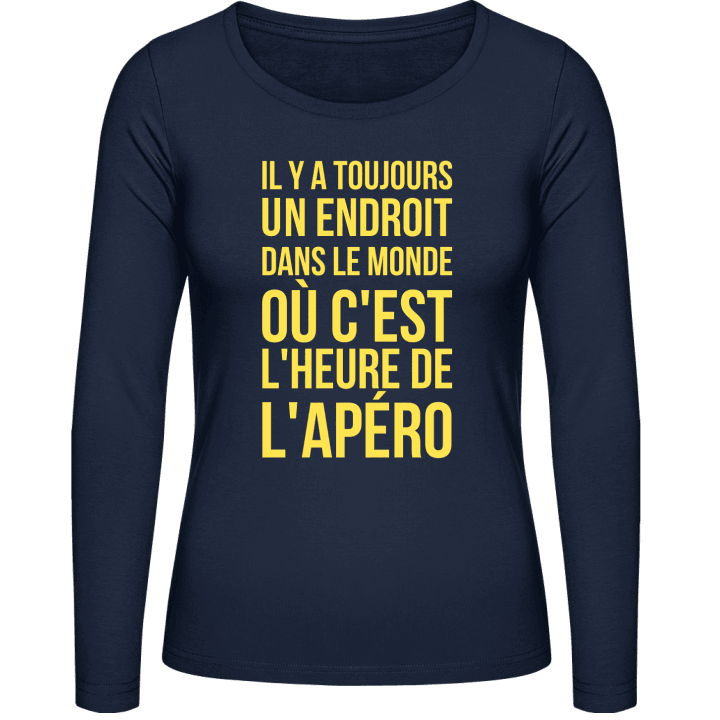 Il Y A Toujours Un Endroit Dans Kvinnor långärmad skjorta contain pic