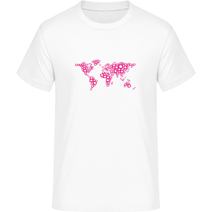 Floral Worldmap Camiseta contain pic