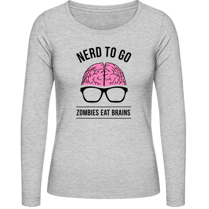 Nerd vs Zombie Kvinnor långärmad skjorta 0 image