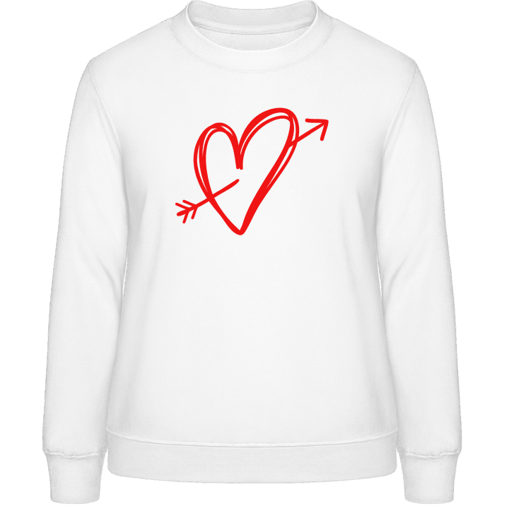 Heart With Arrow Sweatshirt för kvinnor contain pic